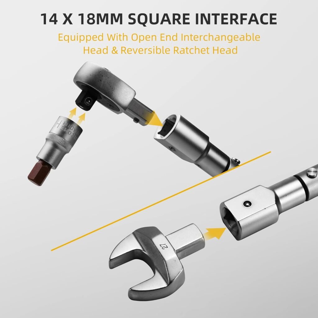 Llave dinamometrica cabezal intercambiable